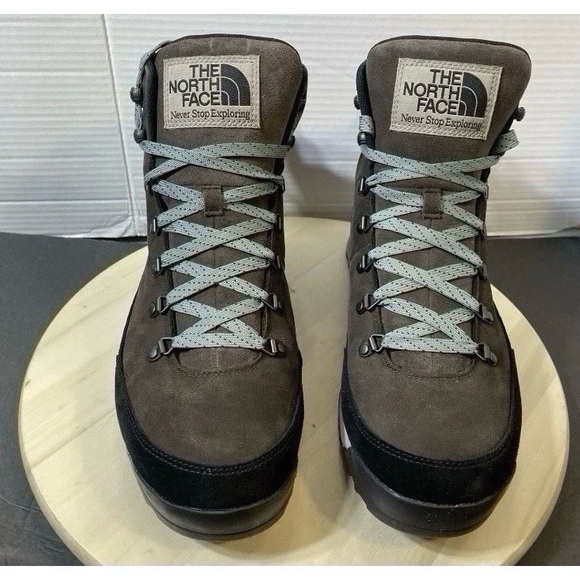 The North Face Men\'s Back To Berkeley IV Leather Waterproof Boots Brown Black 14